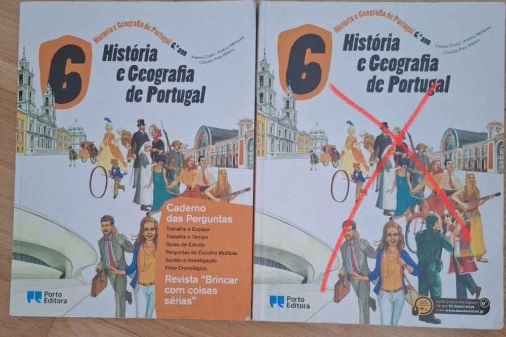 Manuais história e geográfica de Portugal 6° ano