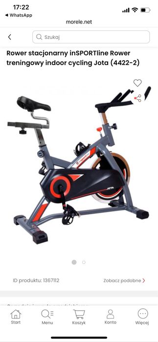 Rower spinningowy insportline
