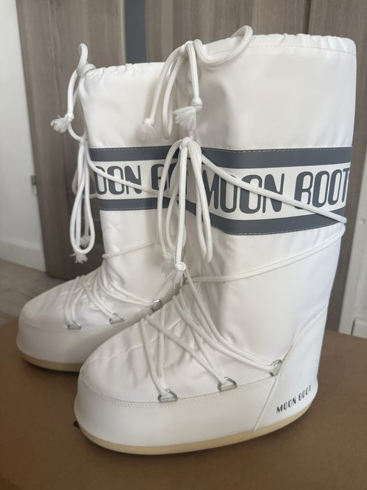 Moon boot śniegowce białe