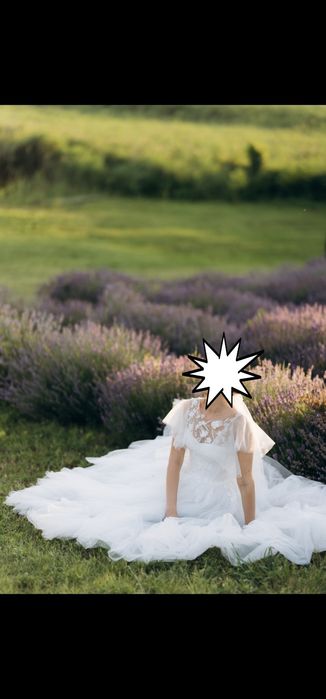 Платье свадебное, весільна сукня,айвори