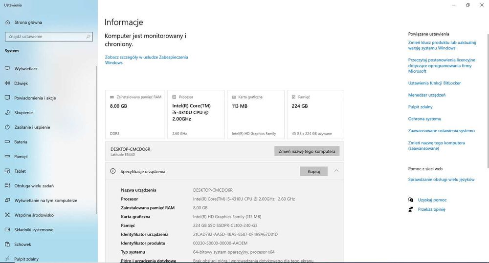 Dell Latitude E5440 [i5-4310U, 8GB RAM, 240GB SSD]