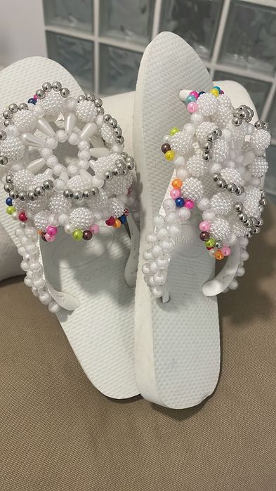 Chinelas trabalhadas varios modelos