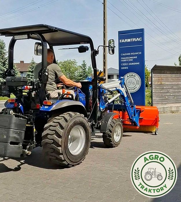 Ciągnik 26 PRO 5 LAT GWARANCJI rewers 9x9 FARMTRAC nie kubota NOWY komunalny (glebogryzarka,kosiarka)