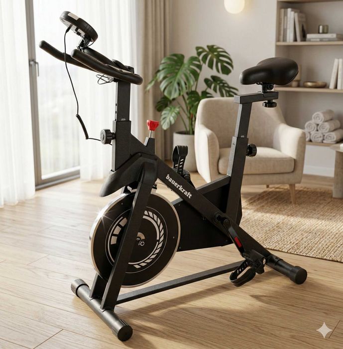 Sklep Nowy Rowerek Stacjonarny 120kg Pulsometr Domowy Rower Sportowy