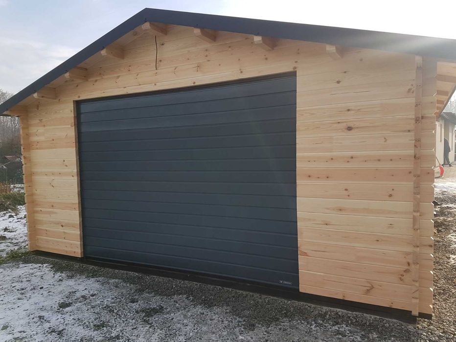 Garaż drewniany domek gosp od19,8m2 ściana z litego drewna gr od 44mm