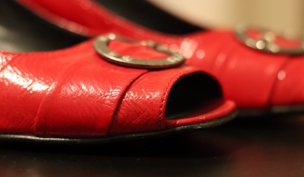 Sapatos vermelhos de qualidade