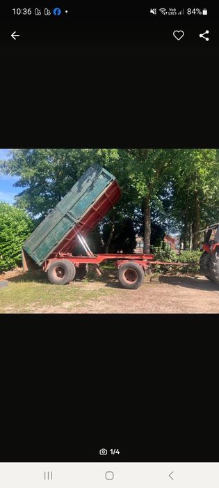 Przyczepa rolnicza wywrotka 16 ton zarejestrowana