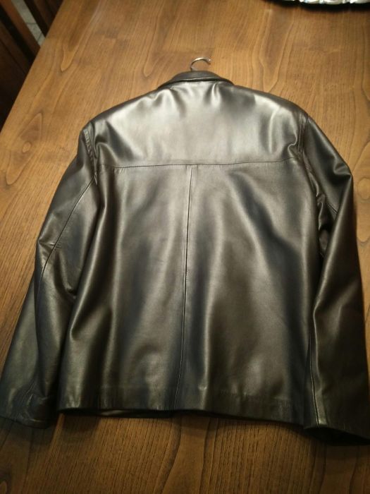 Casaco homem pele verdadeira castanho