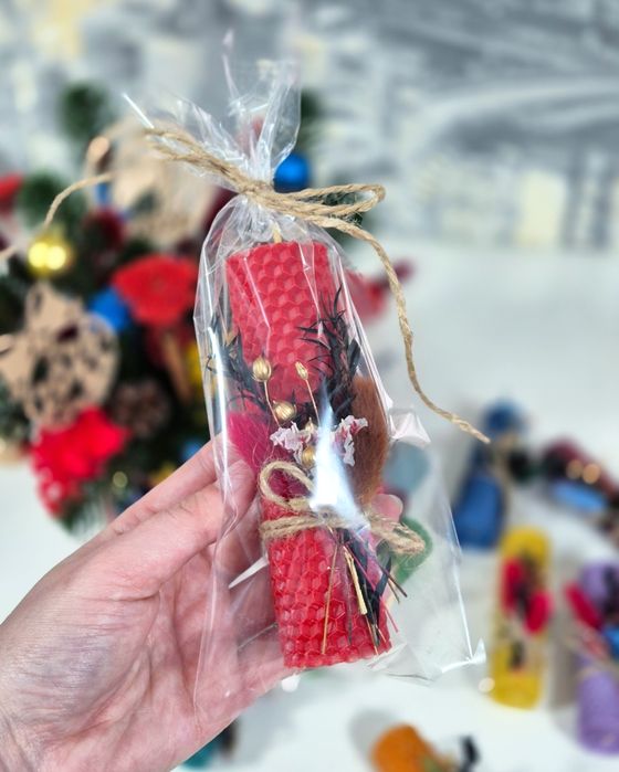 Корпоративні подарункові свічки на новорічні свята