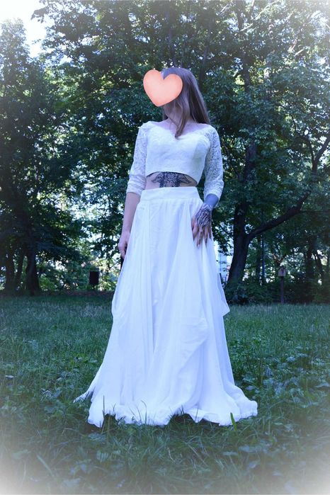 Dwuczęściowa Suknia Ślubna Boho