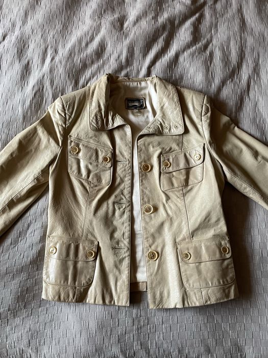 Жіноча куртка з натуральної шкіри, розмір XL, Італія