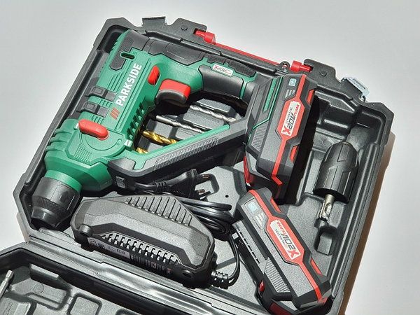 НОВ ударный аккумуляторный перфоратор сГермании Parkside PABH 20/дрель