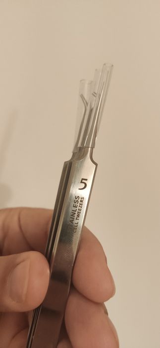 Pinças de precisão novas inox