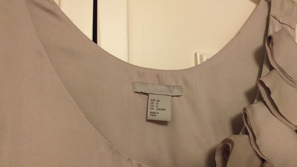 Vestido cinzento claro H&M