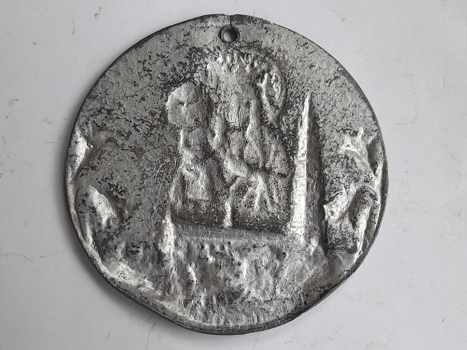 Stara przedwojenna plakieta Matka Boska Klasztor Jasnogórski (cynkal)