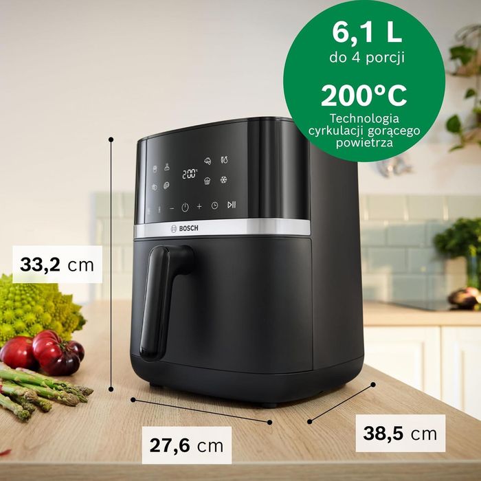 NOWY BOSCH AIR FRYER Serie 4 6,1 l 7 programów
