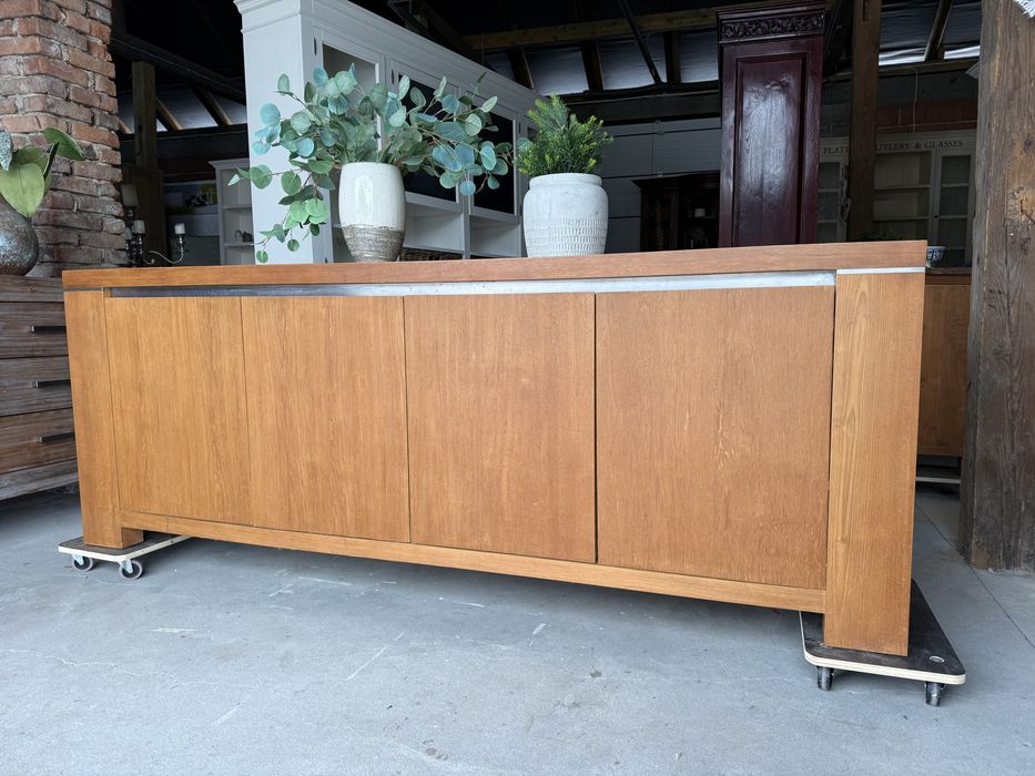 OGROMNA DUŻA XXL komoda drewniana nowoczesna loft prosta dębowa