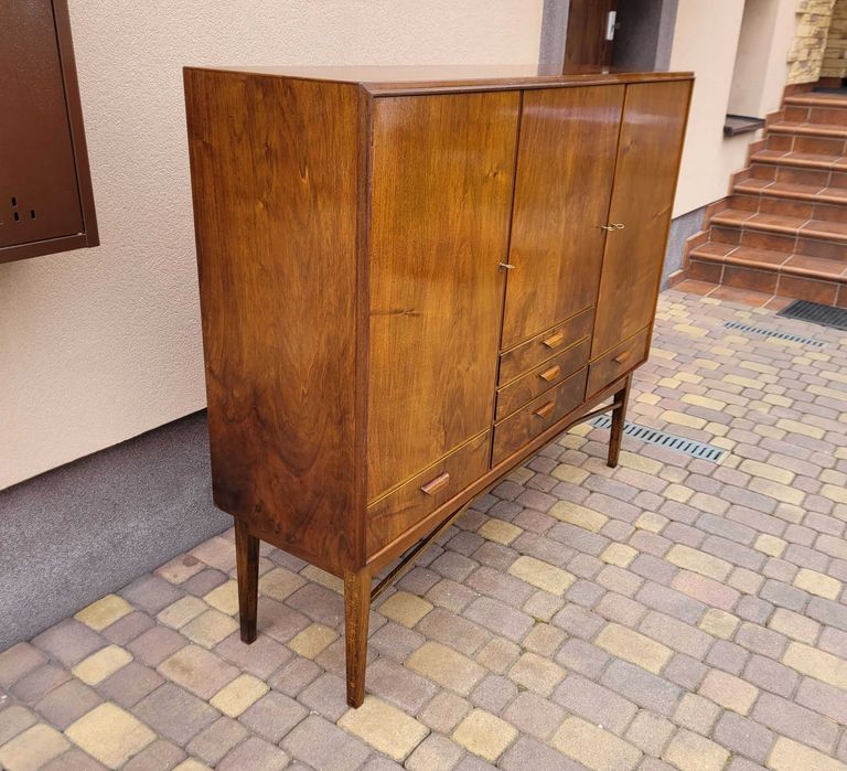 Mid Century Komoda Tekowa Dania Lata 50 Design