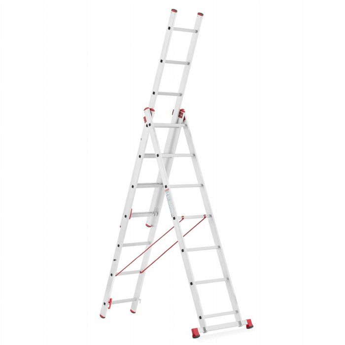 Drabina Aluminiowa 3x7 Polska 180KG