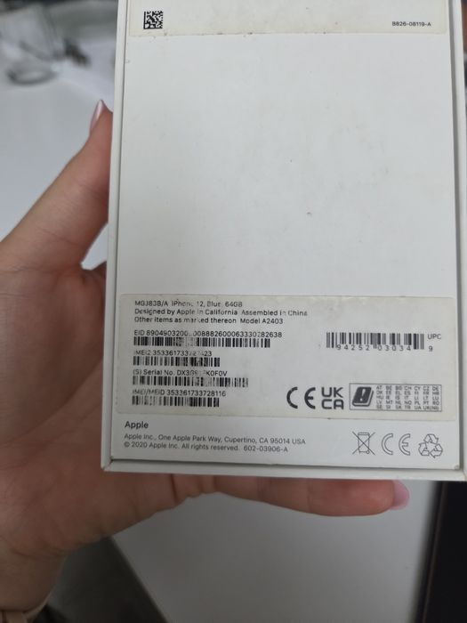 Telefon Apple  iPhone 12 64GB niebieski