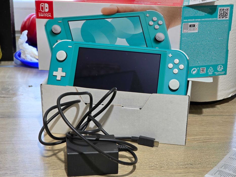 Nintendo switch Lite CFW Hekate Atmosphpere BDB stan komplet + 64gb SD