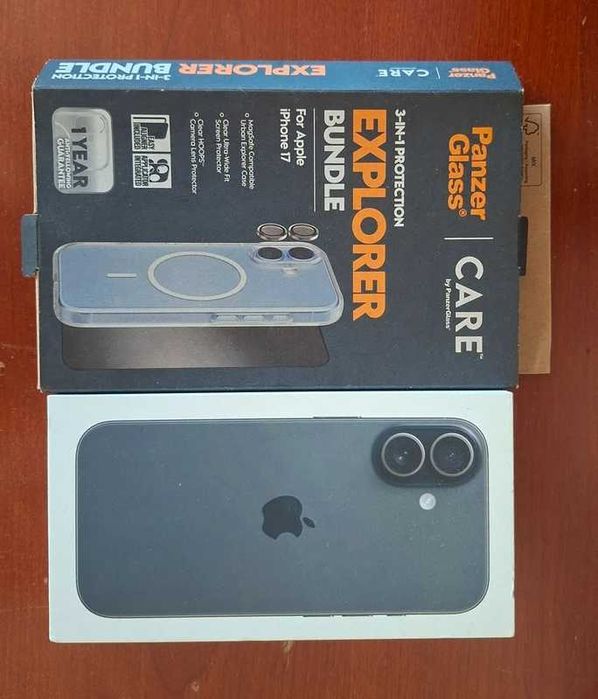 iPhone 17 512GB Espacial (Novo/Selado) + Bundle PanzerGlass Care