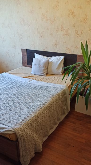 Ліжко двоспальне Вероніка 140х200+ламелевий каркас, "Меблі Сервіс, дуб апріл/венге