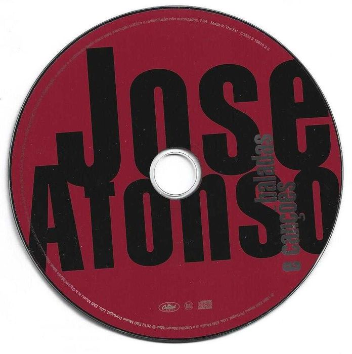 José Afonso	- - - - -		Baladas e Canções	- - - - -	CD64862472811394122