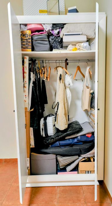 Szafa dwudrzwiowa biała