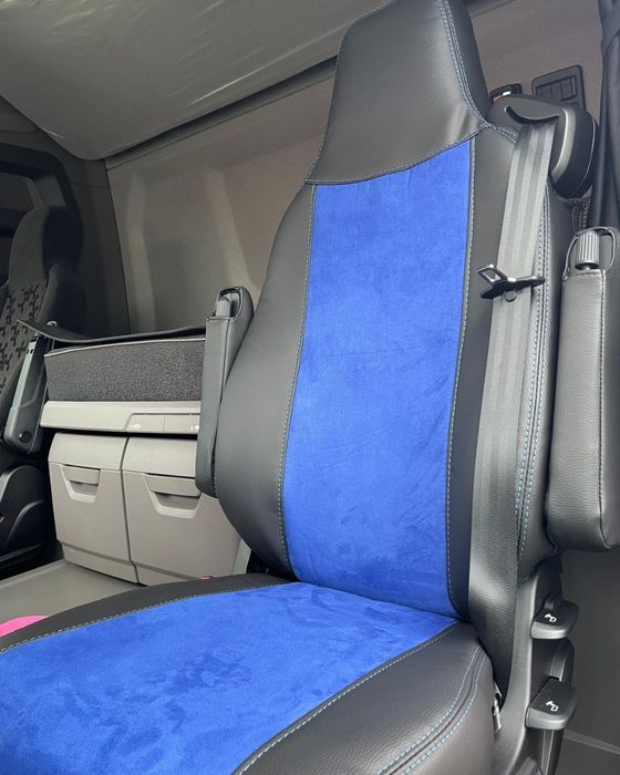 Pokrowce na fotele do Citroen Jumpy 3 os. Welur Szyte ręcznie na miarę