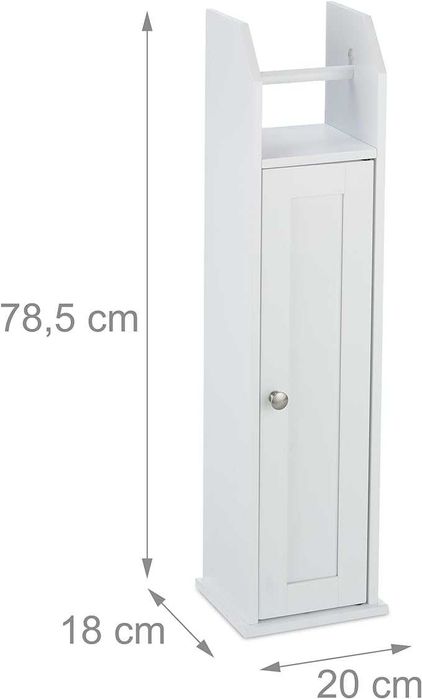 Relaxdays Uchwyt na papier toaletowy, stojący NOWE