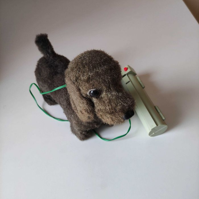 Zabawka Dachshund 7300 Made in Japan - czasy PRL
