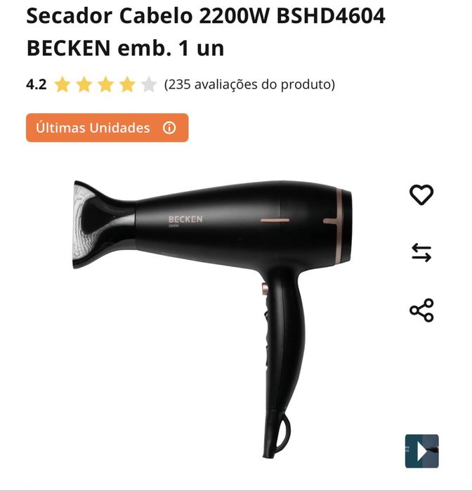 Secador Cabelo 2200W BSHD4604