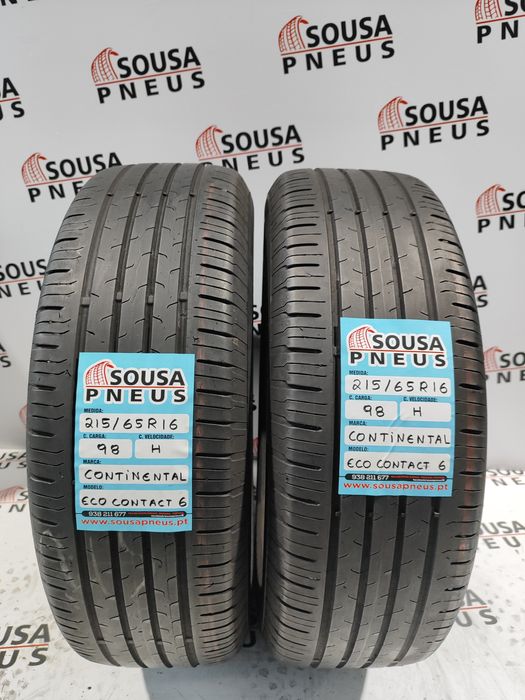 2 pneus semi novos continental 215-65R16 - Oferta dos Portes