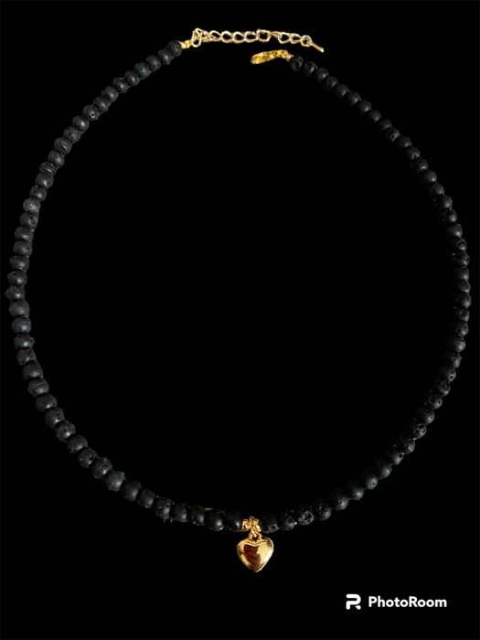 Naszyjnik choker lavengold z sercem