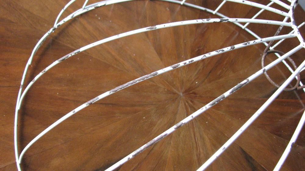 Vintage - Lampa duża półkula pomarańczowa - średn. 50 cm