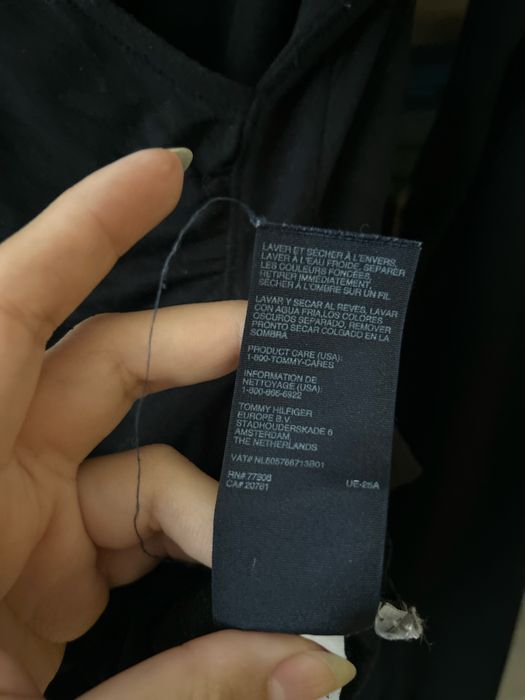 Czarna damska bluzka Tommy Hilfiger L