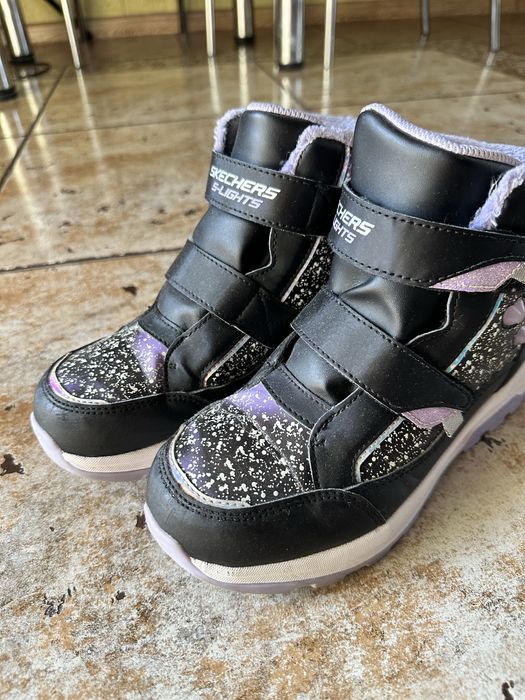 Сапоги зимние Skechers 21,5 см стелька на девочку