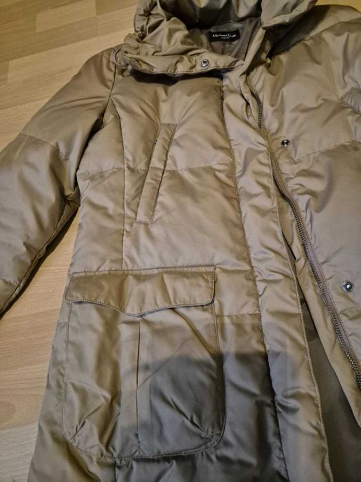 Płaszcz puchowy, Massimo Dutti, idealny