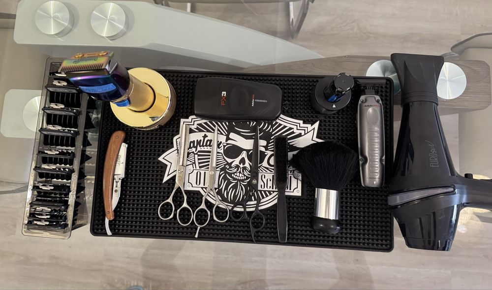 Material completo barbearia.
