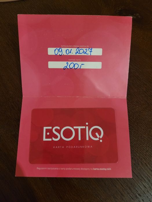 Karta podarunkowa voucher Esotiq