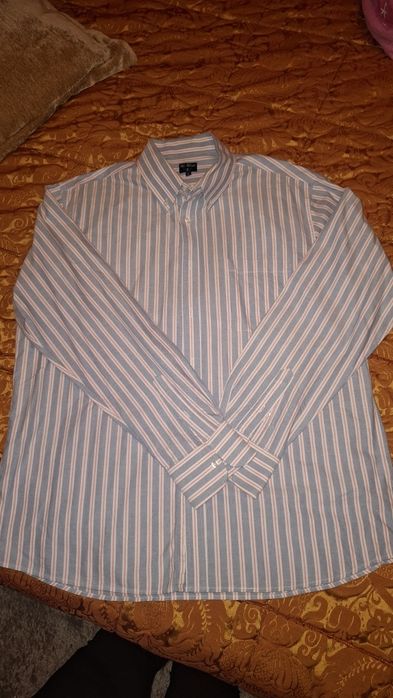 Camisa Mr. BLUE azul às riscas, tam. L