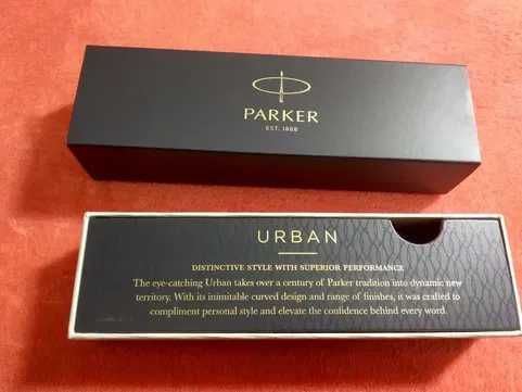 Ручка Паркер Urban Metro Metallic хром original Ручка роллер Parker