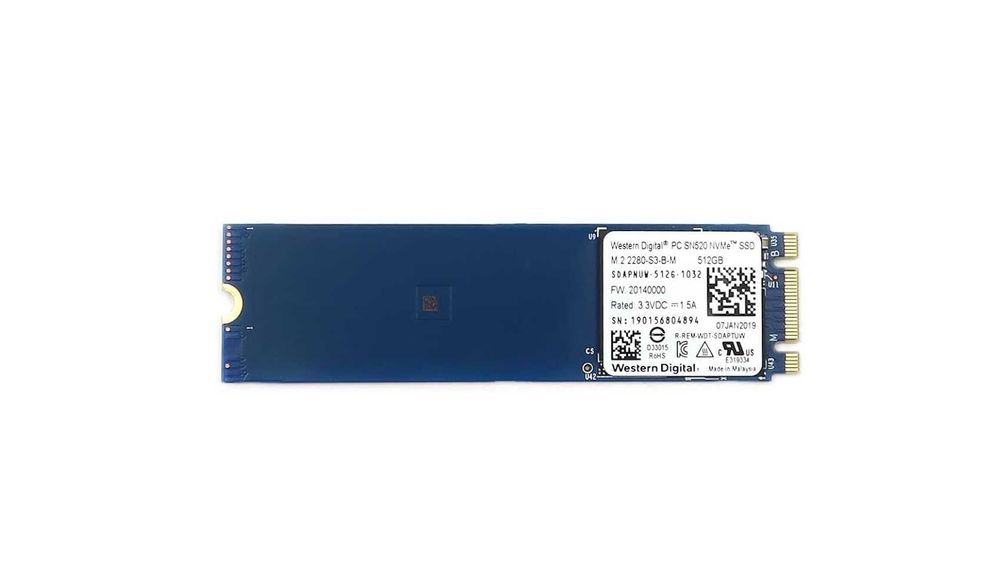 WD SN520 512GB 2280 SSD M.2 NVMe Western Digital