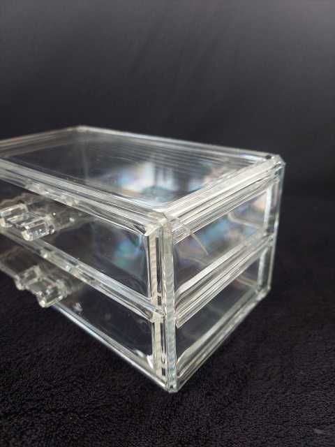 Nowy organizer na kosmetyki 2 szufladki z defektami