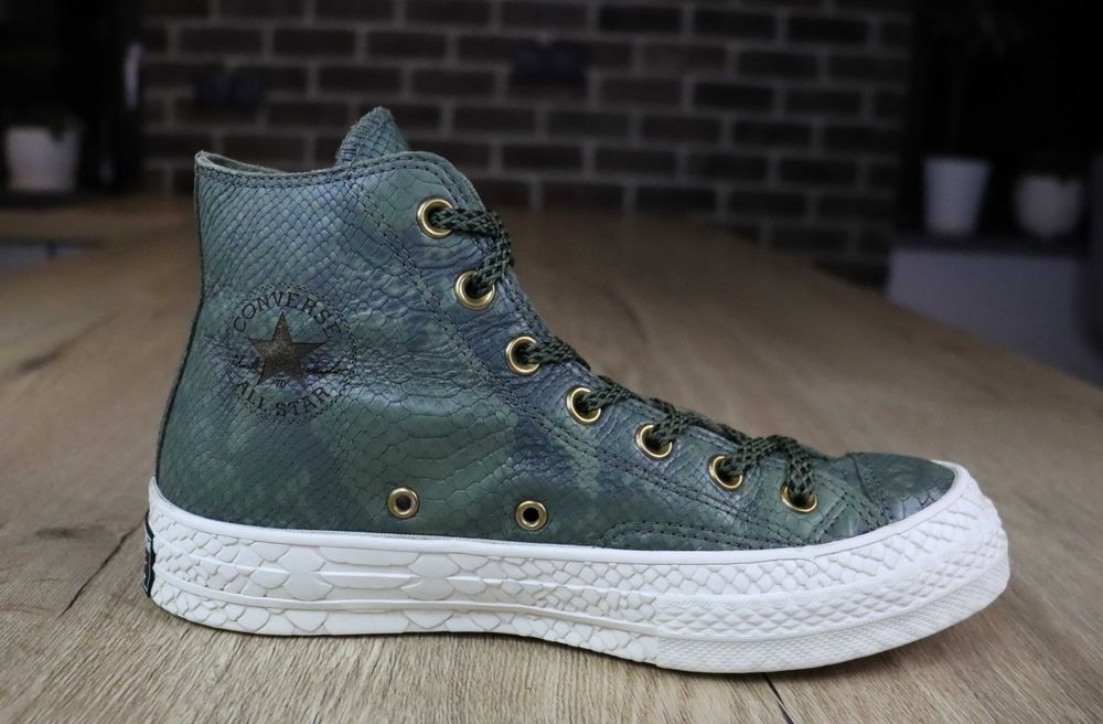 Converse Chuck Taylor skórzane damskie trampki 39 ( 24,5 cm) wzór wężowej skóry