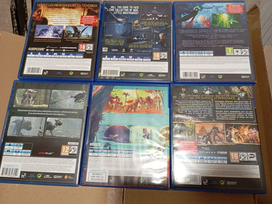 Vários jogos PlayStation PS4 e PS5