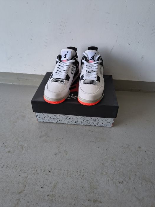 Buty Air Jordan 4 Retro white thunder 45