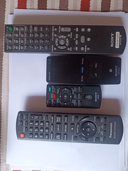 Sony and Panasonic Remote Controls64172208616065120