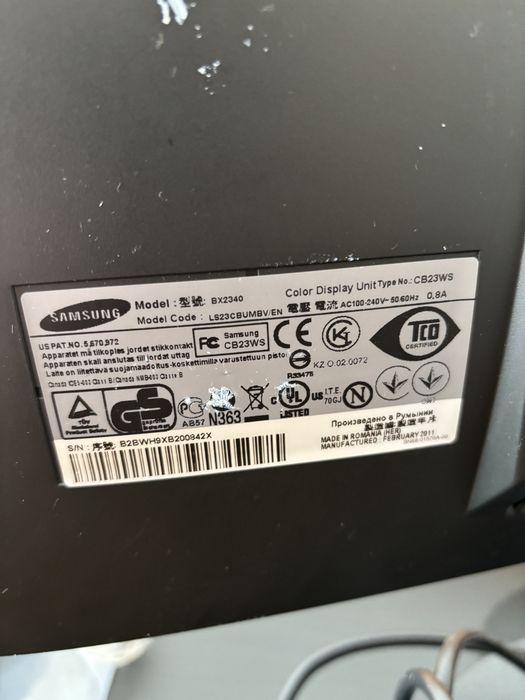 Monitor Samsung SyncMaster BX2340 23" Full HD LED + kabel zasilający